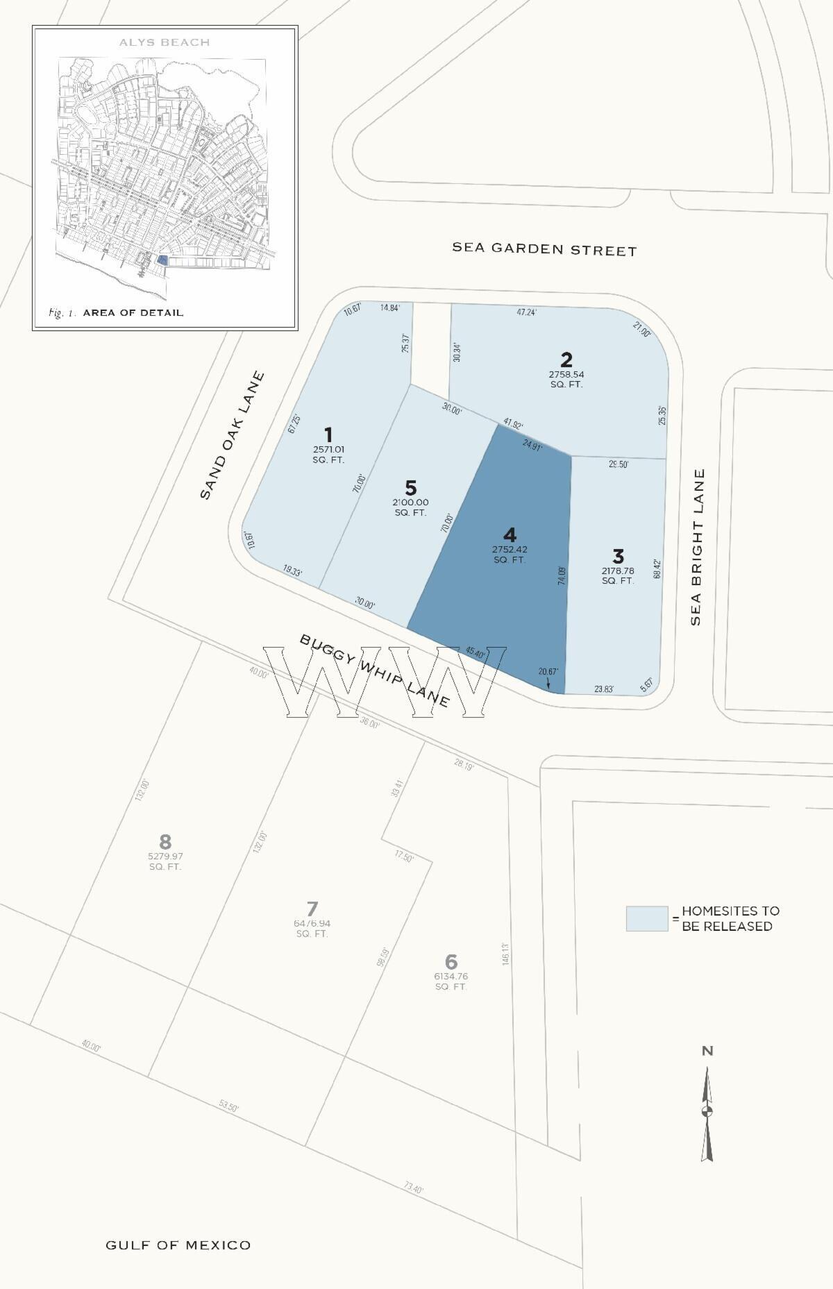 Entered for comp purposes. Located on the South side of 30A, the WW3 lot is positioned immediately to the east of The Selene & Easterly condominiums.