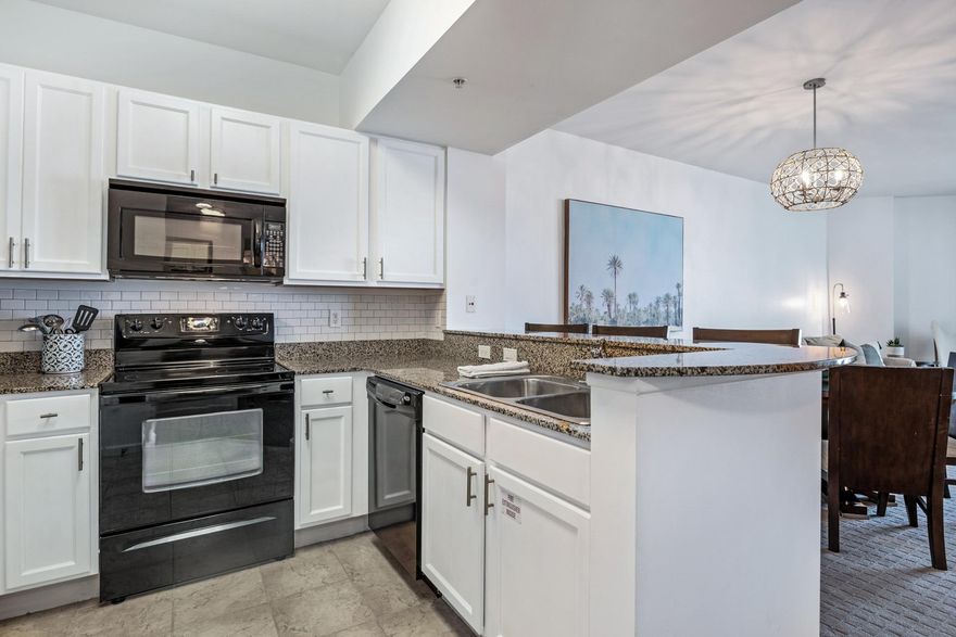 Welcome to paradise!  No detail was left undone in this jr suite,  two-bedroom condo.  This unit is perfect for relaxing at the beach with an open concept living room and dining area, as well as an inviting 11th floor balcony with beautiful Gulf views overlooking the resort pool. Recently renovated, this unit is move in or rental ready!  The lagoon pool and water features are the resort's crowning attraction! Onsite amenities include multiple pools with waterfall features, a hot tub, playground, fitness center, and tennis and basketball courts. Also, newly added, is an on-site restaurant offering lunch, dinner, room service and even in-season poolside service. All utilities are included in HOA dues: water, sewer, electric, cable, WiFi, phone & trash! Shuttle service to the June White Decker Public Beach access is offered in-season. Excellent opportunity for a vacation rental, second or primary home