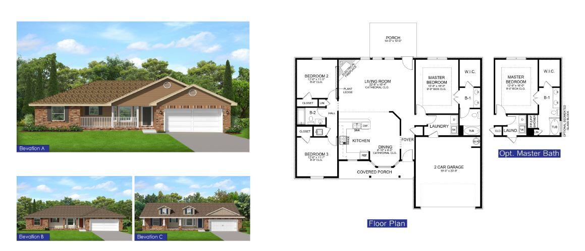 This 3/2 has so much to offer! Good sized lot fully sodded and comes with electric garage door opener. The house is 3-sided vinyl with a brick front with a large front porch. This is a split floor plan