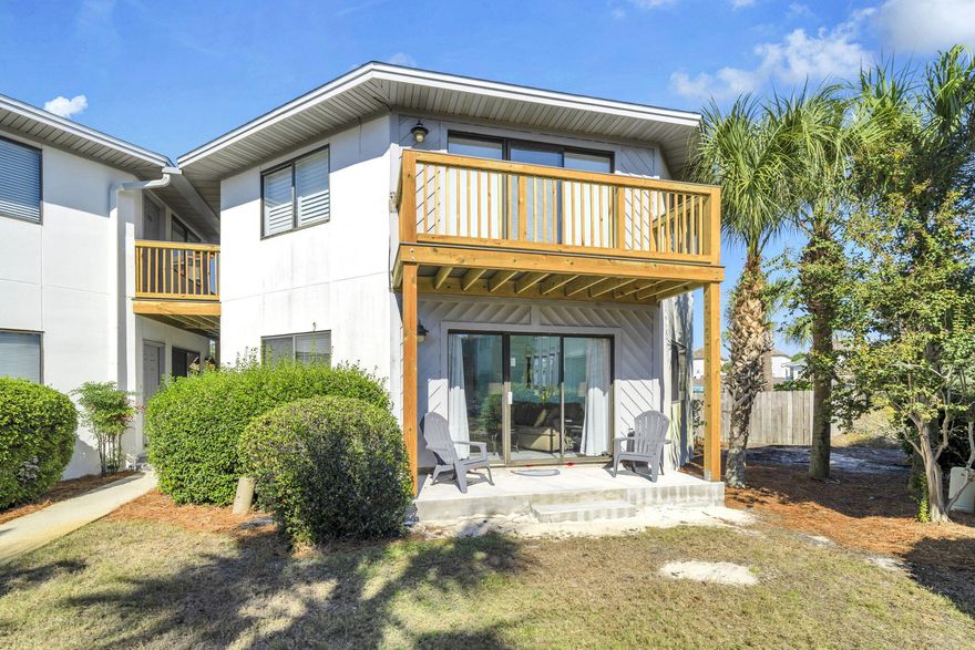 Ground-floor with no stairs to navigate. Breezeway and porch renovations have been completed by the Association and this unit is ready to sell. The newly completed back deck is surrounded by vegetation and is very close to the pool entrance. Brand new dishwasher installed in Aug 2025.