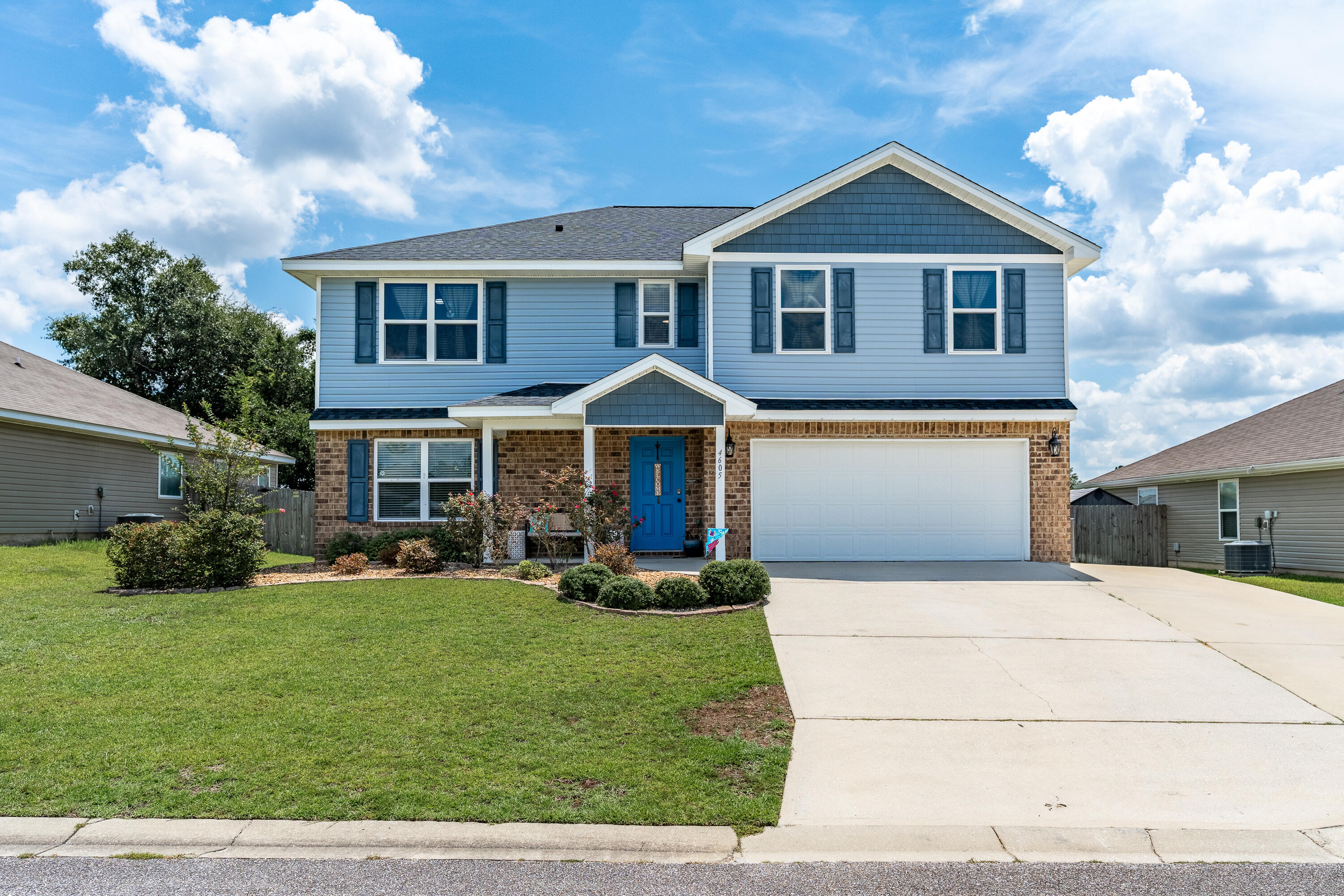 This beautiful 4-bedroom, 2.5-bath home offers 2,546 sqft of well-designed living space in a quiet and convenient South Crestview location. Near schools, shopping, and military bases, this home combines comfort, space, and accessibility.The interior offers a functional layout with multiple living areas and a spacious kitchen featuring granite countertops, stainless steel appliances, ample cabinetry, and a pantry--perfect for everyday use and entertaining.The large primary bedroom has a primary bathroom with a walk-in closet, double vanity, soaking tub, and separate shower. Three additional bedrooms and a full guest bath provide room for a growing household, guests, or a home office.Outside, the fully fenced backyard with an open patio is ideal for enjoying the outdoors. A two-car garage and expanded driveway offer added convenience.
With a new roof installed in 2023 and the air handler replaced in 2022, this home is move-in ready and built for lasting value.
Schedule your showing today!