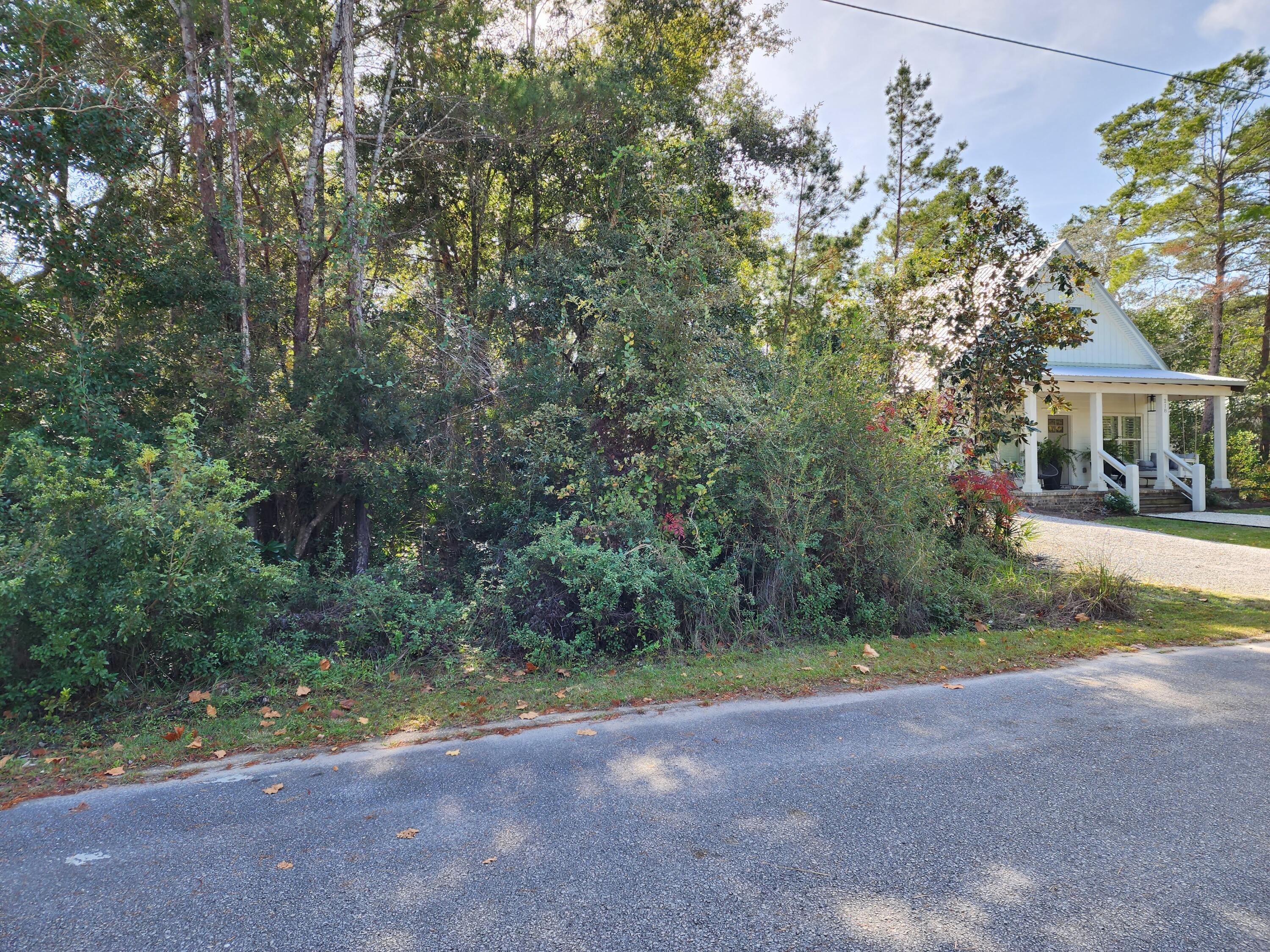 Imagine living less than 4 miles to the world's #1 beach at Grayton Beach, with mostly state forest in between. Enjoy shopping and dining and all that 30A offers in the quintessential 30A beach towns of Grayton Beach, Blue Mountain Beach, WaterColor and Seaside, while living in a growing bayside neighborhood designed for full time and part-time residents. Possible bay or bayou views from this property. This 1/6 acre lot is located only three streets from the bay, complete with neighborhood boat ramp. Bay-front county park and kayak launch three blocks away. Grayton Beach State Park is also close by.   Growing neighborhood with Florida Cottages. No buildout time. No HOA. No Dues.
