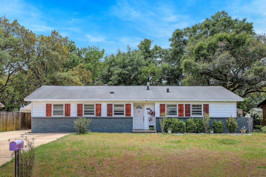 This beautiful spacious 1400+ sqft. 3 bed 1.5 bath home is ready for its new owners to add their personal touch and to enjoy a quiet neighborhood located in the heart of Fort Walton Beach, between Eglin AFB and Hurlburt Field. It is near shopping, restaurants and our sugary white beaches! Bonus room ideal for an office or exercise room.There is also a great storage workshop and fenced back yard with a raised pond in a beautiful garden bed and large open patio to enjoy afternoon or weekend cookouts.This property has been updated with a new wood plank tile on the main floor areas, ceiling fans, bathroom fixtures and side screen door. In 2019 completely replaced the HVAC ductwork, and expanded drive way that can fit approximate 6-7 vehicles having an easy access to the side door.