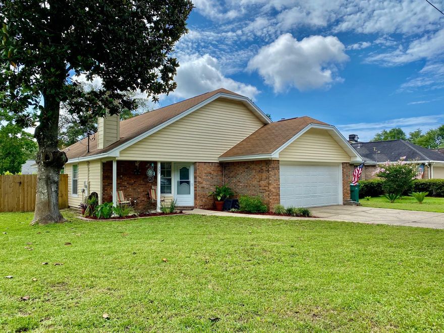 This is a MUST SEE home. It is lovely with open living/dining area and entry area. The kitchen has a breakfast area and clean white cabinets. Home is painted with neutral grays throughout. Both bathrooms have been updated and have tile flooring. Master has a tiled shower and dual vanities. This home is cozy but yet feels much larger than the 1206 sf that it is. There is a screened in back porch with a 12x20 patio just outside the door. Utilities are economical on electric bill as a new HVAC system was put in a year ago for greater efficiency.Seller is an active licensed Florida real estate agent