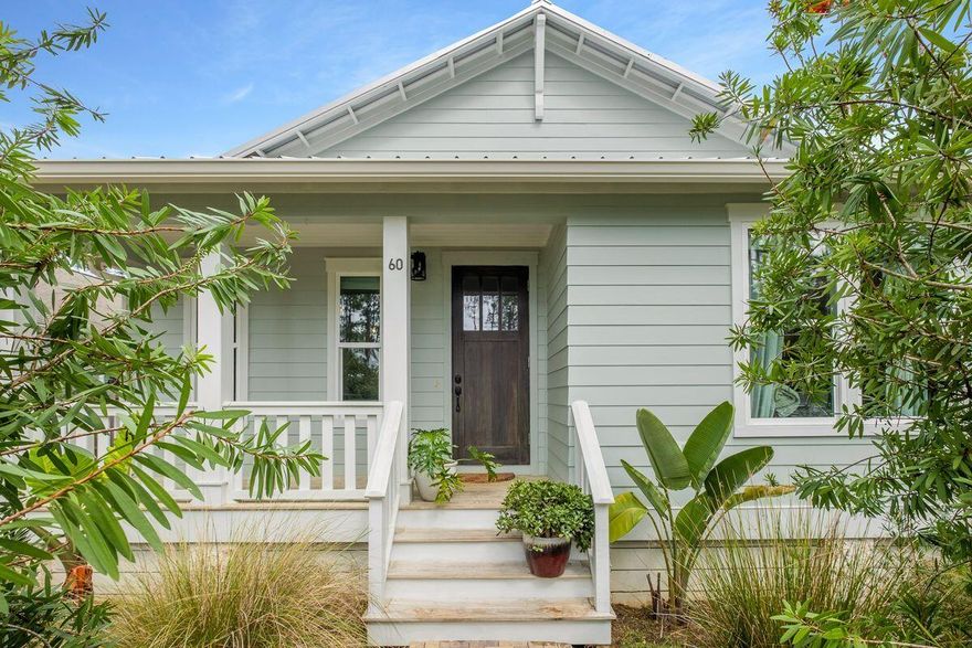 The boating lifestyle is front and center in this three-bed, two-and-a-half-bath Florida Cottage-style home with tabby exterior accents situated in the Magnolia Beach subdivision. Located just one-quarter mile a public access ramp to Choctawhatchee Bay for boating, kayaking, paddleboarding and more, this 1,635-sq.-ft. home built in 2018 features outstanding attention to detail seldom seen in a starter home, vacation retreat or rental investment. An open floor plan ideal for entertaining is enhanced by unique features including a reading nook in the hallway, wainscoting throughout the common areas and a screened back porch. The kitchen boasts stainless steel appliances while the covered front porch is a perfect spot for relaxing and the covered back porch is ideal for al fresco dining. Thoughtful upgrades throughout the home include tiled and river rock-floored showers and porcelain tile flooring in the spa-style owner's bath and secondary baths, hurricane impact windows, nine-foot ceilings, engineered premium vinyl plank flooring, 1-by-6 baseboards, and an irrigation system front and back. A Jack-and-Jill-style bath is shared by two bedrooms and a half-bath near the home's side entry door is ideally positioned near a potential mudroom. A brick paver driveway offers ample parking, surrounded by mature trees and landscaping in a private, fenced yard. Georgie Street is located between neighborhood bay access at the end of Cabbage Rose Street and entry to Point Washington State Forest, making it the perfect retreat for nature lovers looking for a quiet respite from bustling beach activity.