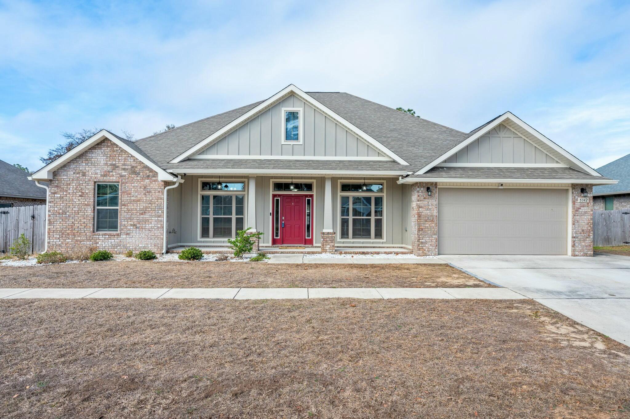 Welcome to this stunning 4-bedroom, 3-bathroom home, perfectly designed for both comfort and functionality. Featuring a spacious flex room, an office, and a formal dining room, this home offers ample space to suit your lifestyle needs.The chef's kitchen boasts abundant cabinet space, granite countertops, and a seamless view into the living room, where a cozy electric fireplace creates a warm and inviting atmosphere. The split floor plan ensures privacy, with the primary suite serving as a true retreat. It features a luxurious soaker tub, a standup shower, a double vanity, and a private water closet. Step outside to your personal oasis--an inground saltwater pool and a covered patio provide the perfect setting for relaxation and entertaining.Schedule your showing today!