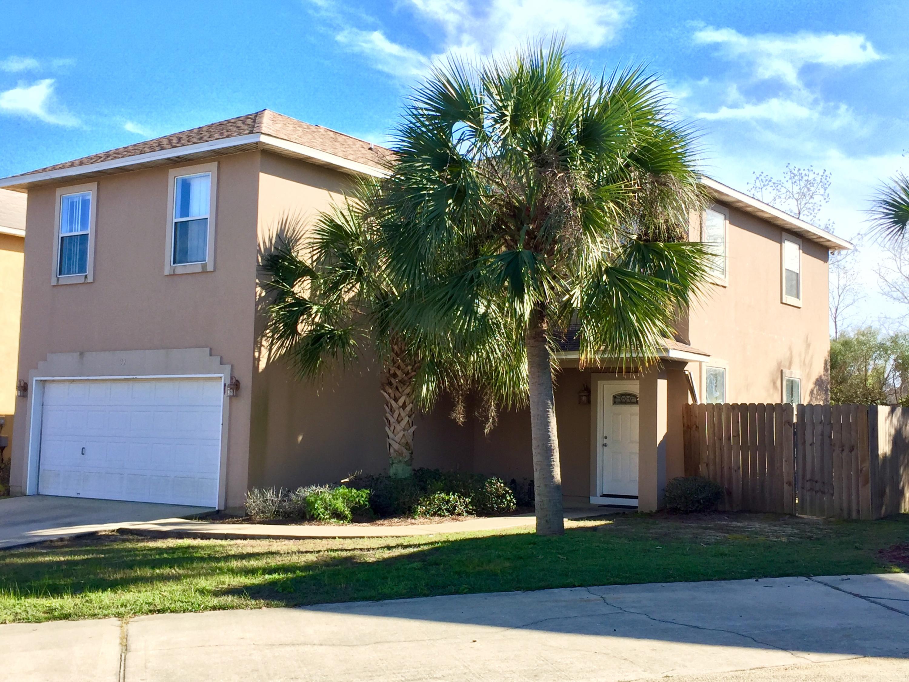 Wonderful home in Miramar Beach ready for new owner at a great price. This 3 bedroom /2.5 bath home features crown molding, 9' ceilings, trayed ceilings in master bedroom, marble in master bath ,garden tub in master and granite countertops in the kitchen. Great location on a quiet street in the heart of Miramar Beach.This home was custom built by Hanie Construction. Home is being sold ''As Is'' Room dimensions to be verified by buyer.