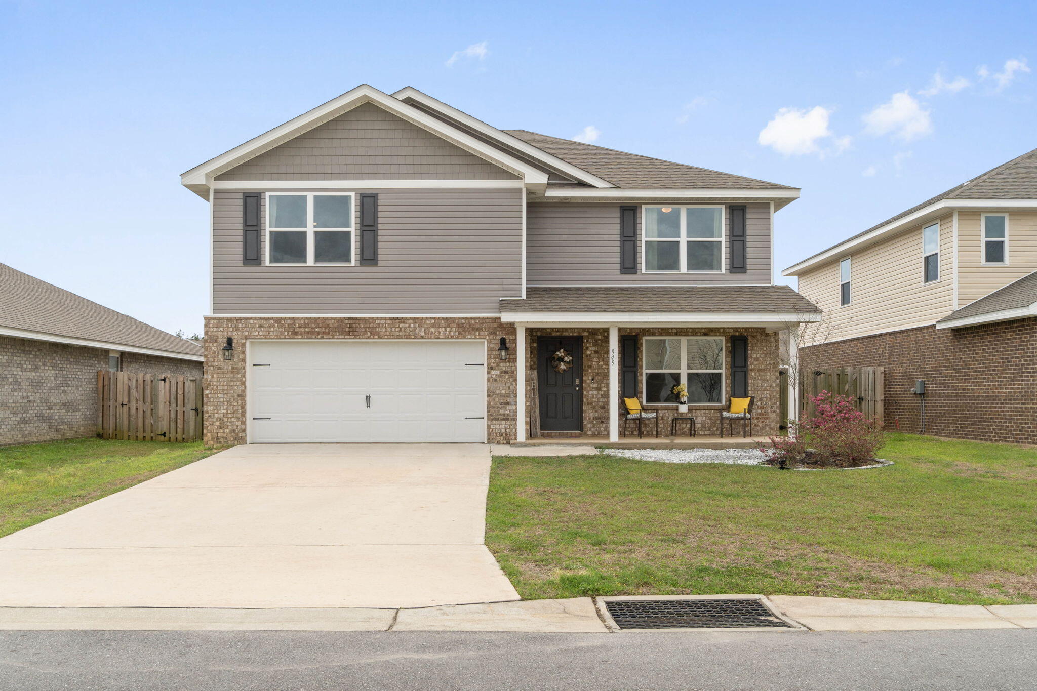 The beautiful Hayden floor plan - located in one of the most sought after neighborhoods in Crestview! Redstone Commons offers a community pool, gazebo, playground and dog park. This well maintained home with 5 bedrooms and 3 FULL bathrooms is sure to make you feel right at home. The kitchen has granite countertops, is fully equipped with stainless steel appliances and a large walk in pantry. One bedroom downstairs with a bathroom accessible for guest. Perfect for a guest suite. Large primary suite upstairs with an on suite bath with double sink vanity and 2 large walk in closets. 3 additional bedrooms, additional full bathroom, laundry, and flex space finish out the upstairs.