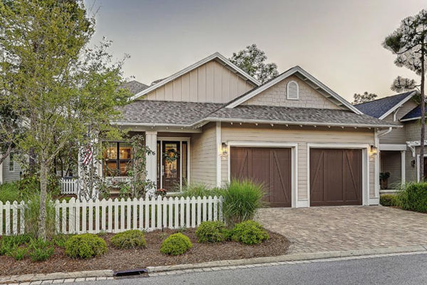 This is your perfect 30a beach home! Located in the private gated community of Watersound West Beach, you will enjoy the exclusive beach access to one of 30a's premier secluded beaches through Deer Lake State Park. This beautiful home boasts 3 exterior porches overlooking the lake surrounded by bridges and boardwalks. The layout of the home is perfect for visits from family and friends--master suite plus guest suite on first floor and 2 more guest suites plus additional den with large pull-out sectional sofa and flat screen TV on second floor. This lovely beach retreat boasts hardwood floors throughout, extensive trim work and crown moulding, granite and marble counters, upgraded stainless appliances, gas fireplace, gas grill on screened porch, laundry room, outdoor shower, 2 car garage, and much more! This is the only home currently on the market on the lake in West Beach. Watersound West Beach features a community pool/clubhouse, puttering park, boardwalks for walking/biking, boardwalk to the beach, and fitness center at Watersound Beach. Enjoy the beach life!!!