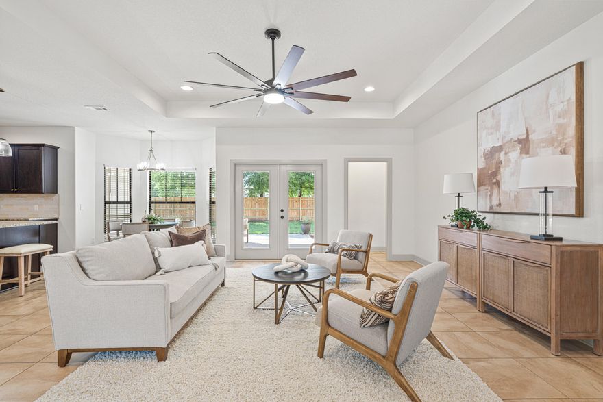 Welcome home to 6301 Antigone Circle -- a beautifully re-imagined Crestview residence that perfectly blends modern upgrades with timeless comfort. Every inch of this spacious 5-bedroom, 4.5-bath home has been thoughtfully refreshed, creating a move-in-ready retreat designed for today's lifestyle. From the moment you arrive, the pride of ownership is unmistakable. The brand-new architectural shingle roof (2025), fresh exterior paint, new gutters, and updated landscaping give this corner-lot property incredible curb appeal. A new privacy fence, irrigation system, and extended paver patio set the stage for effortless outdoor living and weekend gatherings.
Inside, you'll find an inviting, light-filled interior where every surface has been touched. The home features all-new lighting and ceiling fans, fresh interior paint, updated hardware and faucets, and a brand-new walk-in shower in the primary bath. The Smart Home system with NEST thermostat adds both convenience and efficiency.
With five bedroomsincluding a private upstairs ensuite ideal for guests, teens, or multi-generational livingthis layout offers flexibility, comfort, and room to grow. The finished garage with epoxy flooring adds function and style, while a new air handler (2025) ensures year-round comfort.
Just across the street, enjoy a serene lake with a playground, picnic pavilion, and recreation areathe perfect spot to unwind, play, or connect with neighbors.
To give buyers added confidence, the seller has completed a pre-listing inspection, confirming this home is solid, sound, and ready for its next chapter.
 Every detail has been upgraded. Every space invites you to stay. Come discover the charm, craftsmanship, and easygoing lifestyle that make 6301 Antigone Circle truly one of a kind.
**SELLER IS OFFERING TO PAY $7500 TOWARDS BUYERS CLOSING COSTS**
