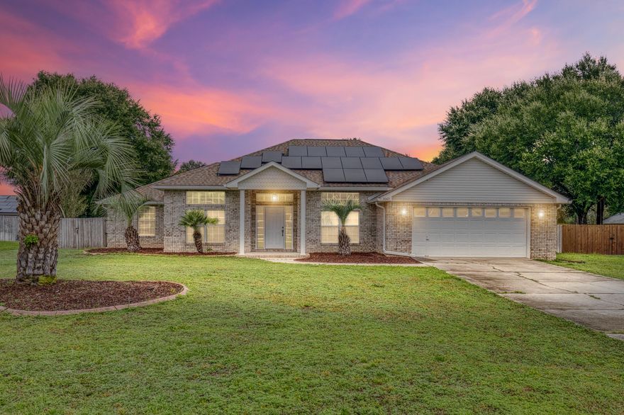 Updated 4BR/2BA home with pool, spa, and potentially no power bill or very low electric costs! Includes $50K in upgrades, including solar panels, fresh interior paint, new wood floors, new rain gutters, and smart thermostat. Kitchen features a center island, with granite countertops, and a gas stove. Enjoy a large fenced yard with a shed, well-fed sprinkler system, and new septic lines. Offered $25K under market value. Turnkey ready opportunity for your first home, your next home, or an investment property!