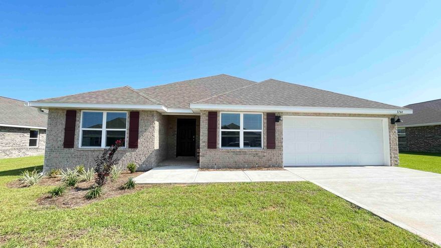 ALMOST COMPLET AND MOVE IN READY. STUNNING NEW CONSTRUCTION in Plantation Woods Community. The popular Sawyer floor plan, a spacious 5 bed, 3 bath home, built-in lighting, nice, covered patio, gorgeous wood-look flooring & frieze carpet in the bedrooms. Well-designed kitchen features beautiful Granite countertops, undermount sinks, large island bar, stainless appliances & corner pantry. Roomy breakfast nook & separate dining area. Fabulous Open Design is perfect for relaxed living & entertaining. Spacious bedroom 1 & the adjoining bath offer a double Granite vanity, walk in closet, tub AND separate shower. The Smart Home Connect System includes several convenient Smart Home Devices & Fabric window & door hurricane protection is  standard.  Striking exterior, awesome curb appeal. MUST SEE.