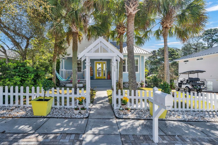 Back on the market!!!! Very motivated sellers!!!This is your chance to own your dream beach house within walking distance to the beach in a NO Short Term Rental neighborhood. This beach home has 4 bedrooms and 2.5 bathrooms with an outdoor deck complete with hot tub and tv. Under the home is a carport with built in Paddle/surf board storage and a workroom. Experience 30a living.