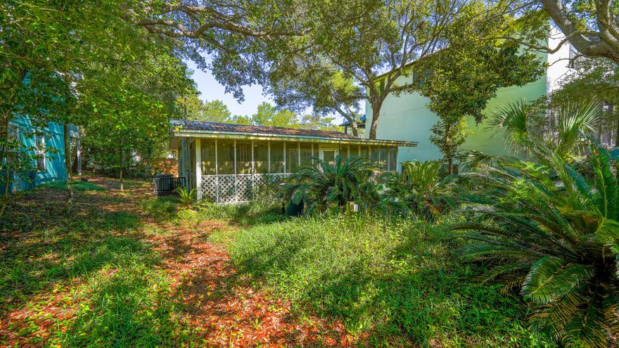 This is quintessential Old Seagrove!  Incredible lot and location. one block to the beach and 1 block to Seaside. Location Location!Tremendous upside in Old Seagrove and on Thyme!With a very large front yard to add on and surrounded by some of Old Seagroves most beautiful homes.Plans by Tammy Massey available