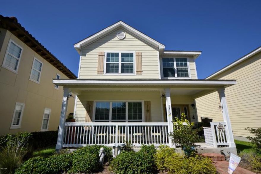 Fall in love with this Delightful 4 Bedroom 2.5 Bath home located in Popular Magnolia Bay Club. This Magnificent home features Gorgeous Hardwood Floors and Crown Molding throughout the first floor and Master Bedroom, a Large living room with a Cozy Gas fireplace, an Over-sized Kitchen with Granite Counter Tops, Stainless Appliances, Gas Stove, Breakfast Bar, Upgraded Bisque Cabinets, tile back splash, under counter lighting and a Formal Dining Room. The over-sized Master Bedroom boasts a huge walk in closet and Master Bath that includes a Garden Tub, Granite Double Vanity and separate tile shower. The backyard is made for Entertaining with superb pavers and steel fencing. The home comes with a double car Garage with Electric Garage Door opener. Other Upgrades include Heated Slab, Upgraded