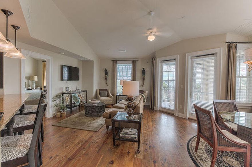 This most coveted 3rd floor Corner Condo in Lofts West is being offered for-sale fully finished and rental ready. The features are 2 Bedrooms, 2 Baths and a 2-Bed Bunk-room make this a great family condo. An open kitchen, living and dining area along with a wide walk-out covered porch adds to the comfort an ease of condo living. The Lofts West Condominiums are directly in the middle of the Town Center with all of the conveniences and amenities Rosemary Beach has to offer. It's all here for you, the Beach & Gulf, 5 Community Pools, Shopping and Restaurants all within an easy walk or bike ride. Come see this Condo for yourself and you will be pleased.Information contained within this listing such as square footage, is deemed to be accurate but is not guaranteed. Buyer to verify.