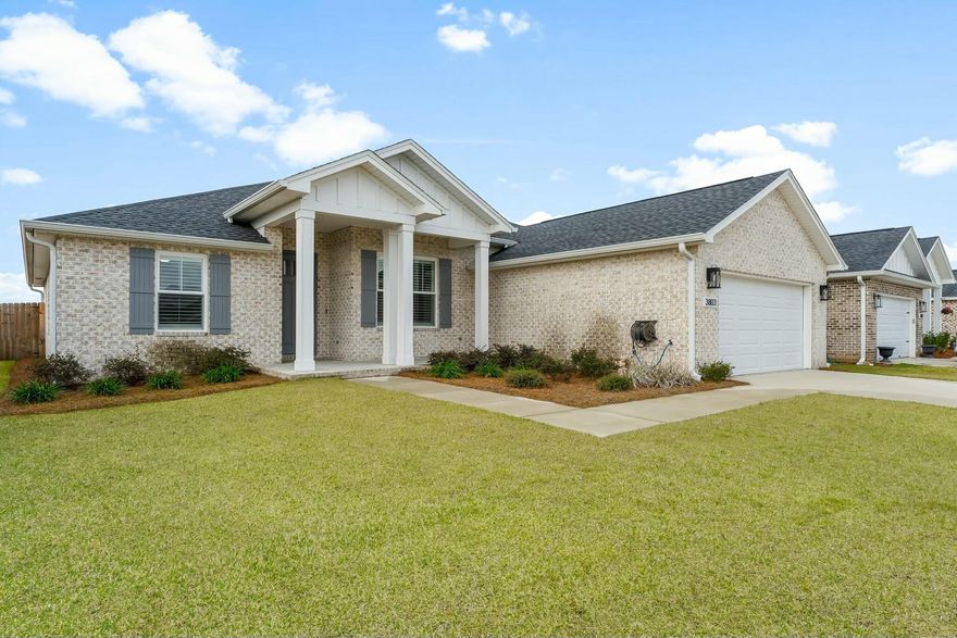20K price adjustment. Sought after Georgetown 5/2 is filled with high end upgrades on top of builders. Largest floorplan in College Station community...underground utilities, street lights, landscaping, location, new Publix and more. Conveniently located to Tyndall, Panama City downtown, Navy base, shopping, and only 30 minutes to the beach.