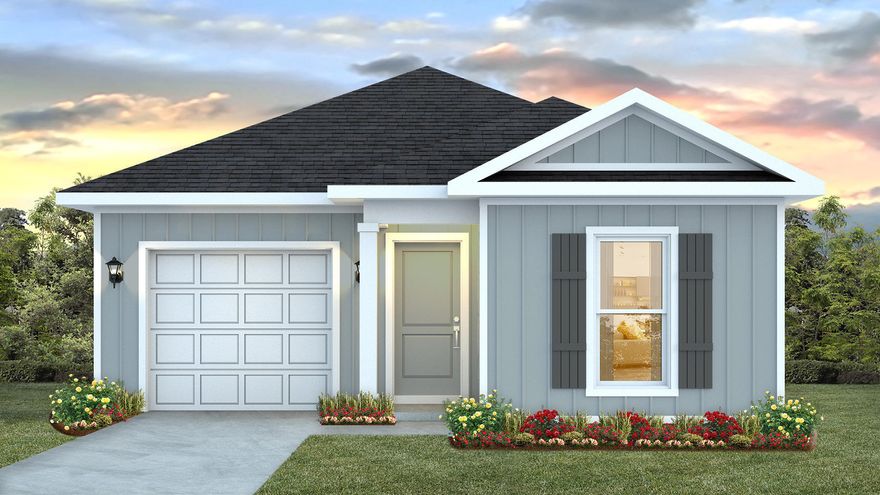 Brand new construction going up now in the NEW Hidden Lakes Community gives you quick access to the airport, military bases, an easy commute to the spectacular beaches of Fort Walton and Destin and nearby golfing. Close access to Corklin's Lake for fishing, kayaks & swimming. The charming Delilah floorplan, a contemporary 1 story cottage style homes with 1 car garage.  1302 Sq. Ft. with no wasted space. Popular 3 bedrooms, 2 baths and a highly desirable, relaxed open floorplan. Beautiful kitchen with stainless appliances, built in lighting, wood look flooring and nice carpet in the bedrooms. A Smart Home ''Connect'' system features several convenient devises and fabric hurricane window and door protection is included. Lovely community of highly desirable homes with great curb appeal.