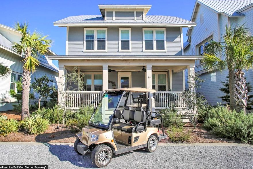 Located in Prominence, 30A's newest town, this 5 Bedroom, 4.5 Bathrooms beach home is only an enjoyable and easy golf cart or bike ride to the Emerald Coast.Expertly designed and decorated with a natural color palette, and open airy atmosphere, the home allows for the perfect beach retreat as a rental property or primary home.Enjoy a gourmet kitchen with thoughtfully designed finishes, spacious living area, main level master bedroom, and additional bunk room for guests.Families can also enjoy the close proximity to the amazing Prominence community amenities. The 5,000 sq. ft. zero entry pool is surrounded by a large pool deck, with plenty of seating. Experience this fantastic beach home and all it's newest 30A community has to offer - It's a must see!