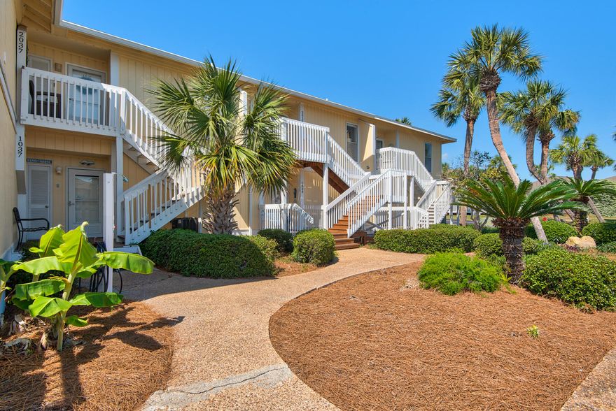 lThis newly remodeled unit on the 9th hole of Sandpiper comes FULLY FURNISHED  just push the button and you will be up and running on the rental circuit.  Sandpiper is a vacationers dream with the 9 hole golf, 5 pools, 6 tennis courts, pickle ball, bocci ball, shuffleboard the infamous Louisiana Lagniappe Restaurant on location.1100 feet of gorgeous white sand and  perfect emerald green water , not to also mention it is a boating paradise with canal parking a marina and boat launch you will be in the Destin Harbor in no time at all.  The unit has had 40 k in renovation , new AC, new HW heater, new appliances, flooring, plus countertops and to make it the best it can be all new furniture. There is also an assessment of  $254.47 per quarter for 2025 it will end this year.