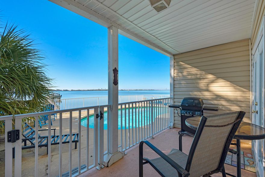 What a stunning place to call home! This immaculate condominium has everything you need to enjoy the life that the Emerald Coast has to offer. This property is positioned to see the most beautiful sunsets, and enjoy it next to the sparkling swimming pool. Covered parking in the front of the complex for you or your guests. Very spacious, and open concept in the kitchen and living room area.