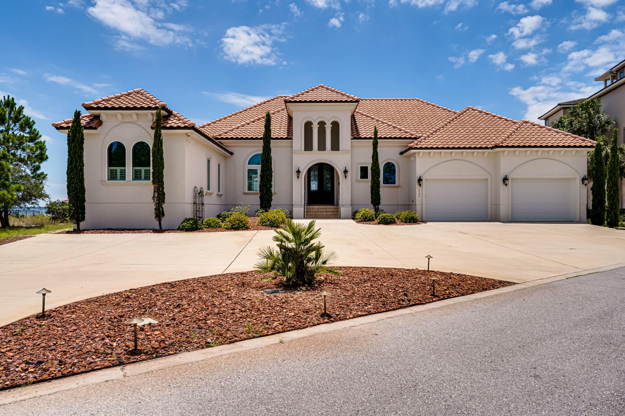 Rare find! This practically new custom bay front home by  Dixon-Kazek-Morrison (DKM)  is truly a work of art. You are sure to appreciate the privacy of Black Pointe where access is controlled by a private gated bridge onto and off of the pointe. Hidden deep within Shalimar you are just seven minutes to the areas only trauma center and 15 minutes to the Destin/Fort Walton regional airport which features nonstop flights to several major cities in the country. By boat, you are only 10 minutes from the Destin pass and the ever popular local hangout of crab island. Inside the home you will notice right away that the construction was focused around the view which is simply...stunning! The home is a modern simplistic design that focuses on straight lines and crisp finishes. Safety was top of min