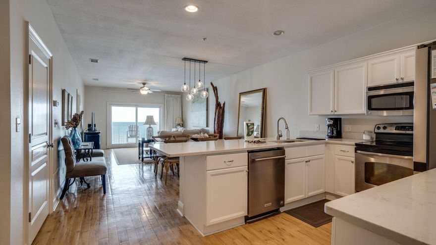 Light-filled, Spacious,Gulf Front, two-story, 3BR condo with Crystal Beach convenience! Currently owner managed, rental projections top $90K per year. Emerald Dunes is a 27-unit condominium, where residents enjoy a gated entrance, spacious private pool/spa with a large sun deck, grilling area, and a private beach walkover. Unit 504 offers a spacious floor plan, with a private 2nd floor for the 3rd bedroom.  It boasts professional, classic coastal furnishings and decor in an open floor plan, making it rental-ready and highly sought after. Meticulous owners have chosen impactful upgrades throughout, so that guests need only to arrive and enjoy all this fantastic unit has to offer, beginning with the gulf views. Convenient location to many restaurants and shops, many within walking distance.