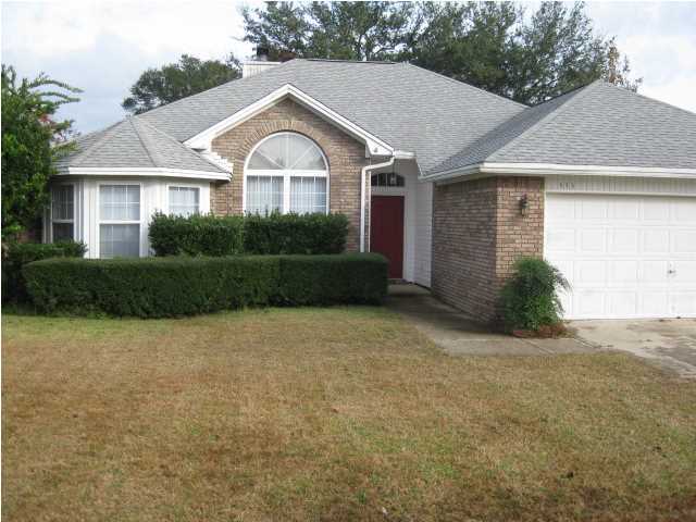 Super Cute Home in Absolutely Beautiful Area of Bluewater Bay! Tree Lined Streets and Underground Utilities welcome you as you drive into the quiet neighborhood - perfect for Biking, Walking or Jogging. Easy access to Shopping, Restaurants, Destin and the Beaches! Lovely split plan designed home - very roomy & open. Upon entering the Foyer you notice the High Ceilings and Vaulted Ceilings with Wall Cut Outs that accentuate the Open Feel. The Dining Room is immediately to your left and very spacious with a Beautiful Half Moon Shaped Window over the Large Standard Window. The Living Area has a Beautiful Brick Fireplace with a Large Wood Mantel and Built-In Shelving. From the Dining Room you enter the Huge Eat-In Kitchen with Bay Window that looks out over the Front Yard. There is als
