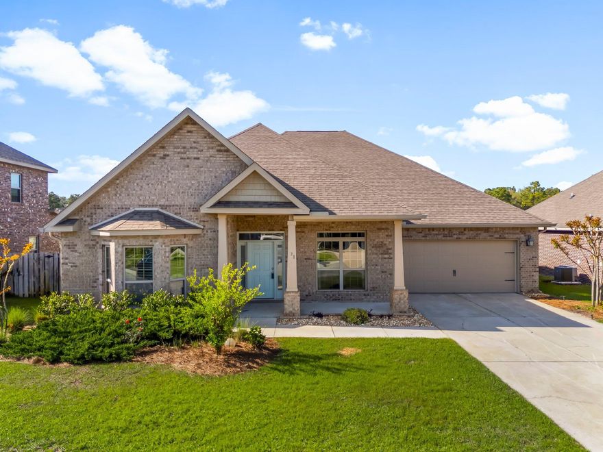 Stunning All-Brick Home in Desirable Peach Creek Neighborhood.Welcome to your dream home in the highly sought after Peach Creek Neighborhood. This elegant all-brick residence offers over 3,100 square feet of thoughtfully designed living space, featuring 5 spacious bedrooms and 3 full bathrooms perfect for comfortable family living and entertaining.Key Features:Expansive Layout: With over 3,100 sq ft, this home provides ample room to accommodate your lifestyle with comfort and ease.Luxurious Primary Suite: The primary bedroom includes a custom designed walk-in closet, offering exceptional storage and organization. Gourmet Kitchen: Enjoy cooking in the beautifully appointed kitchen, complete with granite countertops, premium appliances, and a large center island ideal for meal prep or casual dining.

Open Concept Living: The open floorplan creates a seamless flow between the kitchen, dining, and living areas perfect for entertaining guests or enjoying everyday family life.

Quality Construction: All-brick exterior provides timeless curb appeal and low-maintenance durability.

This home is a perfect blend of elegance, functionality, and comfort located in a quiet, established neighborhood just minutes from local amenities, schools, and parks.