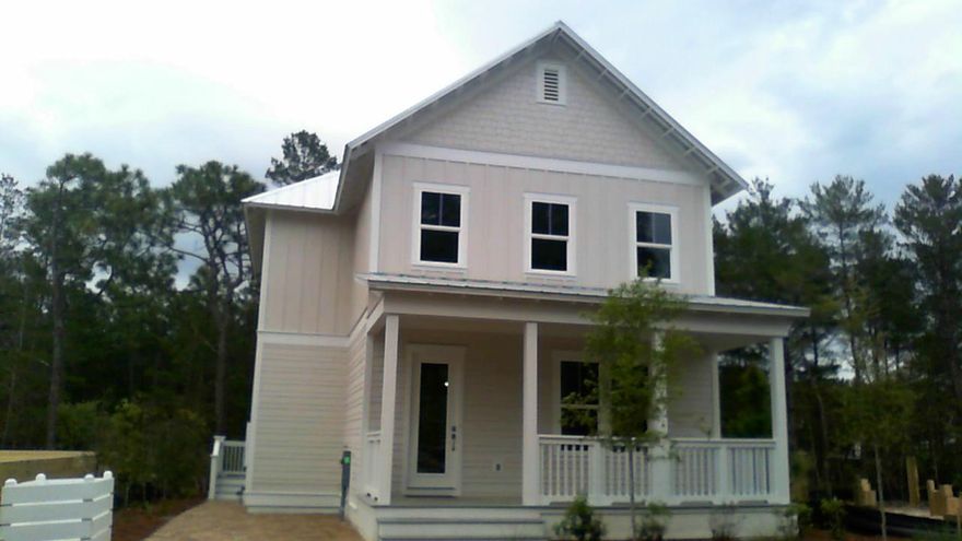 The Seagrove Plan, Home Site #102 has Stainless Steel Appliances, Quartz countertops, Tile in bathrooms and Laundry, Hardwood on main living aras. This Home also Features a possible 4th BDRM (Flex Room) and additional outdoor storage. HOA Fee includes Fabulous large Resort Style Pool with multiple rock Waterfalls, Outdoor kitchen, Large Flat-screen TV, Hot Tub & Gas Fire Pit. Beach Access less than a mile away. Pictures may be of similar, but not necessarily of subject property, including exterior and interior colors.