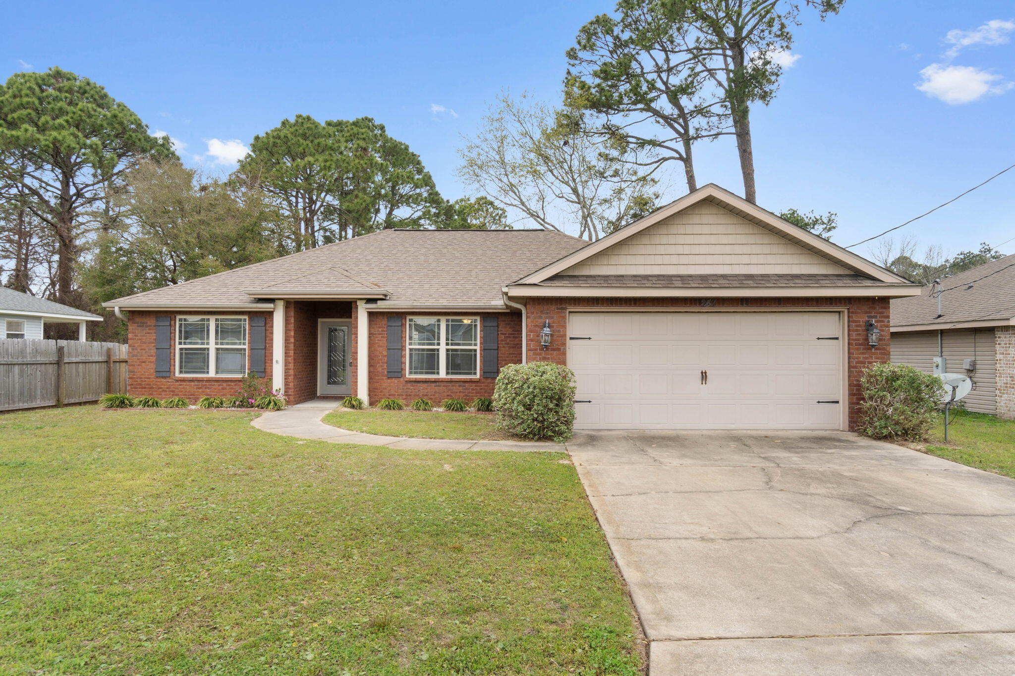Welcome to 247 Terrance Lane, a charming oasis nestled in the heart of Mary Esther, FL, where comfort meets convenience. This delightful 4-bedroom gem promises a spacious and inviting atmosphere, perfect for creating cherished memories. With 1664 square feet of thoughtfully designed living space, every corner of this home speaks to warmth and functionality. The property boasts two full baths, ensuring ample privacy and ease for family and guests alike. Imagine yourself enjoying sunlit mornings and cozy evenings in this vibrant haven. The layout offers a seamless flow that makes entertaining both effortless and enjoyable. Discover the perfect blend of style and comfort in this beautiful Mary Esther abode, ready to welcome you home.Dogs are allowed at the property, upon owner approval.