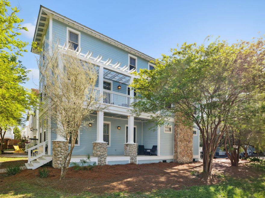 Tucked in the serene Grayton Cove community just north of iconic Grayton Beach, this beautifully reimagined five-bedroom, four-bathroom retreat offers both style and substance. Fully renovated and professionally furnished by Jenn James Designs, this 2,261-square-foot home pairs modern flair with coastal comfort, featuring striking accent walls, trendy color palettes, and thoughtful updates throughout. Inside, hardwood floors, slate-finished baths, and a cozy stone fireplace create a warm and inviting atmosphere, while the open kitchen is outfitted with stainless steel appliances and granite countertops. Each space reflects careful attention to detail, from fresh interior and exterior paint to upgraded finishes that elevate everyday living. Enjoy access to the neighborhood's community pool and take advantage of the nearby beach tram drop-off for effortless trips to the shoreline. With shops and restaurants of Grayton Beach just a short stroll or bike ride away, this home offers a rare combination of tranquility and connectivityperfect as a full-time residence, second home, or savvy vacation rental investment.