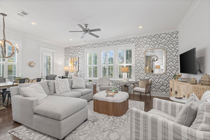 Experience Elevated Coastal Living in Highland Parks. Just minutes from the sugar-white sands of Blue Mountain Beach, this immaculate two-story Florida cottage combines laid-back luxury with timeless coastal charm. Fully furnished and professionally decorated, this 4-bedroom, 3-bath retreat offers 2,022 square feet of thoughtfully designed living space, ideal for both relaxing escapes and lively gatherings. The open-concept floor plan flows seamlessly with hardwood floors, a well-appointed gourmet kitchen, and sunlit living and dining areas that invite connection. A versatile main-floor bedroom/ office with a sofa sleeper adds flexibility for guests or work-from-home ease. On the second floor you will find a private sanctuary in the primary suite featuring a spa-inspired bath with dual quartz vanities, a walk-in shower, and a spacious primary bedroom walk-in closet. Two additional guest bedrooms provide privacy and comfort, each bathed in natural light with ample storage-perfect for family, guests, or additional office space.  Beyond the home, Highland Parks offers resort-style amenities designed for leisure and entertainment: a resort-style pool, hot tub, fire pit, outdoor kitchen, and the community's signature four-story lookout tower boasting panoramic Gulf sunsets. 

With an oversized parking area, 220V charging station, and a location that puts you moments from world-class beaches, nature preserves, and the best of 30A dining and shopping, 109 Emerald Beach Circle is more than a home-it's a lifestyle. Whether as a full-time residence, vacation getaway, or investment property, this retreat offers the very best of beachside living.

