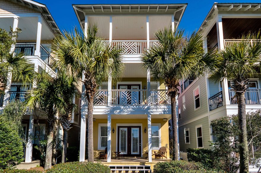 SCENIC HWY 30-A ADDRESS!! FRONT ROW SEACREST BEACH with GULF VIEWS!!! So close to the BEACH & 12,000 sf LAGOON POOL!! THIS home has ATTACHED GARAGE, FIRST FLOOR ''LOCK-OUT'', wrapped porches & HUGE BRs. First floor guest suite has a MORNING KITCHEN & walk-out steps from the porch to the BIKE PATH on SCENIC HWY 30-A! 2nd floor OPEN LIVING/DINING/KITCHEN has SUNSET porch for catching GULF BREEZES. Bedroom on this floor has an en-suite bath & wrap-around porch. Third floor has 2 BR/BA with a HUGE MASTER SUITE & LUXURIOUS BATH w/ jacuzzi & separate shower.Porch with gulf views. Established rental history with bookings thru Paradise Properties named ''SERENITY NOW'' on rental site. New photos coming soon