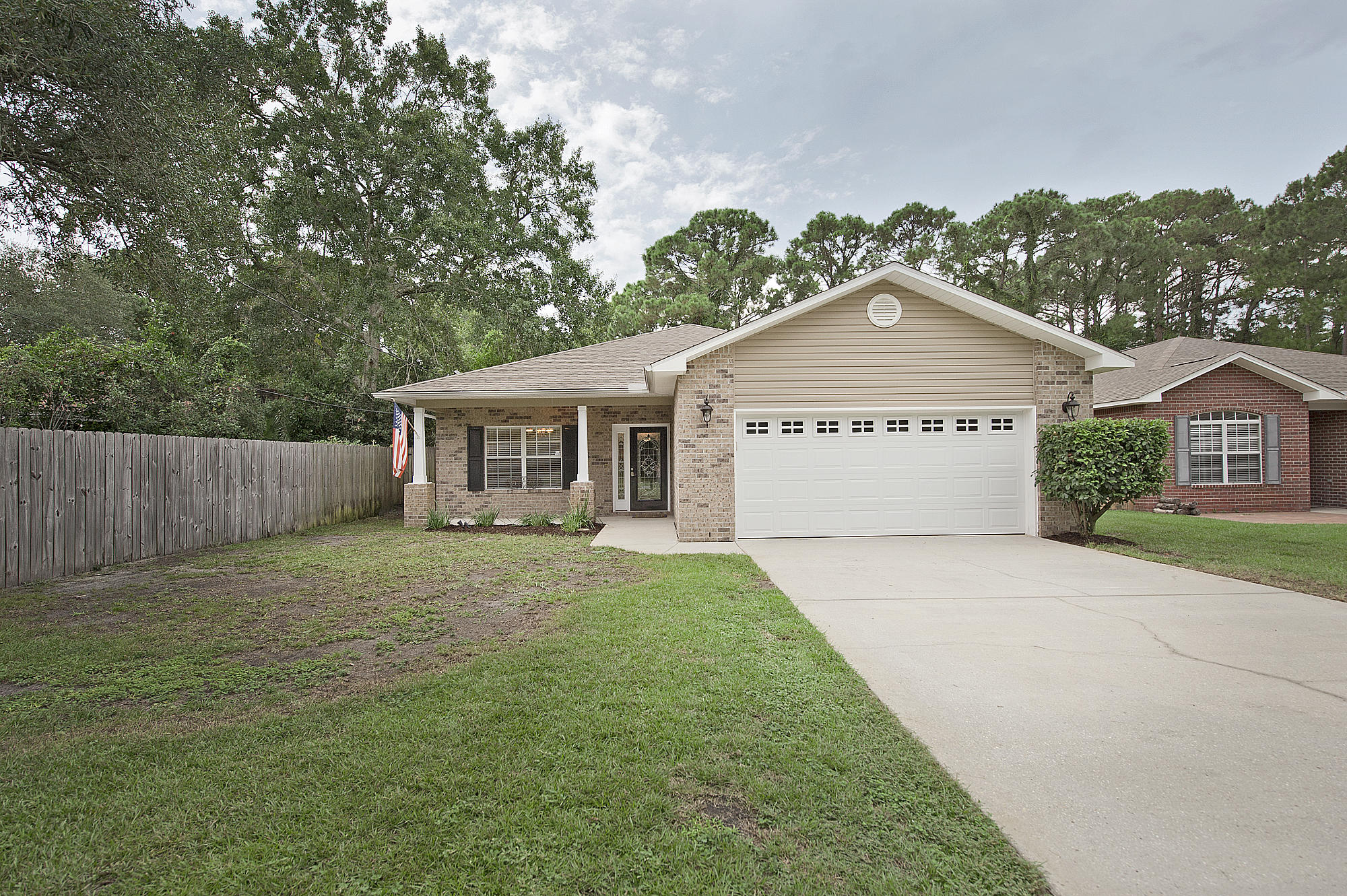 Pending, but accepting back up offers. Watree Build! The perfect home. Spacious, open, and stunning! You can't go wrong with this one! You are located near everything! Only a 5 minutes commute to Eglin AFB and 15 to Hurlburt. This home has all the extras to include a Rinnai tankless water heater and a dryer hookup that is gas and electric as well! If you need extra plug in service for your R.V. or other outdoor toys you have a 30 AMP service plug on the side of the home. The kitchen features a double gas oven as well as a large oversized pantry and ample amounts of granite countertops! THe exterior has motion sensor outdoor light fixtures. The garage is oversized with epoxy garage floor coating! The exterior of the home has hurricane shutters {plywood} and a sprinkler system!