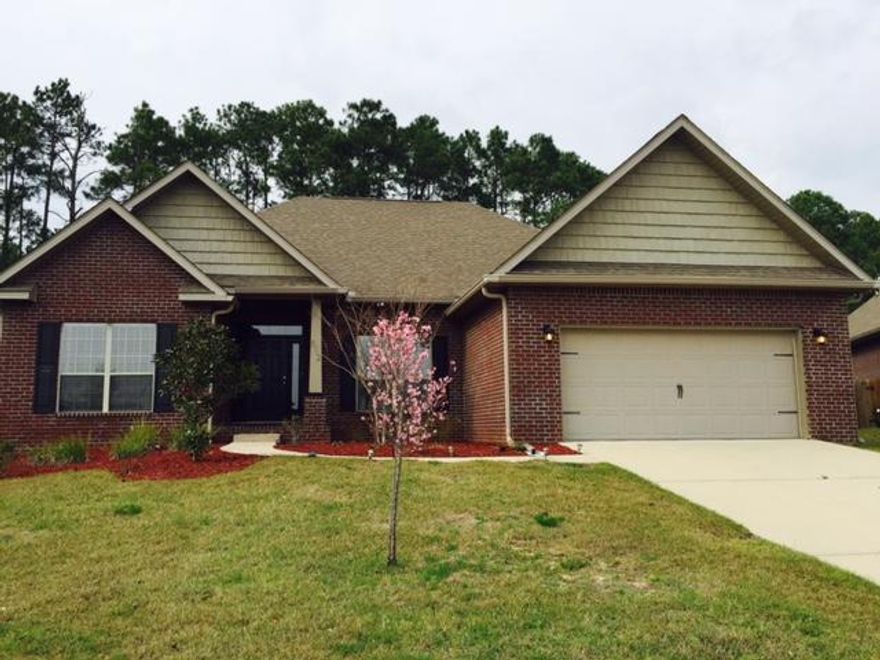 Welcome Home! This 4bd/2.5 bath home in Rolling Ridge looks brand new. One year AMERICAN HOME SHIELD WARRANTY. The entire home except for the bedrooms features designer tile, it is picture perfect. Kitchen features all appliances and a gorgeous back splash. An extra bonus is the formal dining room! Large walk in laundry room and plenty of storage in the home- three linen/storage closets in the main areas plus great storage space in each room. The master suite has a treyed ceiling, garden tub, separate shower, and large walk in closet. Enjoy the large backyard this fall and it is perfect for pets/children since its fully fenced!