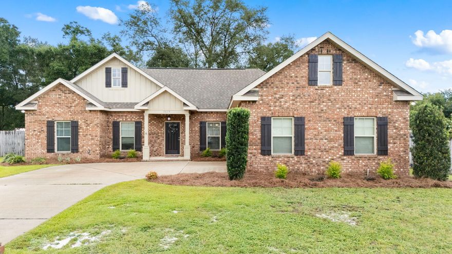 Welcome to this beautifully designed 3-bedroom, 2.5-bathroom home featuring 2,045 square feet of comfortable living space, plus a dedicated office/flex room ideal for remote work or hobbies, and a spacious oversized two car garage. This thoughtfully laid out split floorplan offers privacy and functionality, with an open-concept main living area and a spacious kitchen at the heart of the home. The kitchen boasts granite countertops, ample cabinet space, not just one but two pantries, and a large peninsula perfect for both meal prep and casual dining. The large primary suite is a private retreat, featuring a generous bedroom, an expansive ensuite bathroom with a garden tub, walk-in shower, dual granite vanities, and two walk-in closets, which one that conveniently connects directly to the laundry room. Step outside to your favorite part of the home- a 15' x 15' screened-in covered patio, perfect for entertaining or relaxing while overlooking the large backyard. The backyard also includes a 24' x 12' workshop equipped with 120V power and a window HVAC unit, ideal for projects, storage, or a hobby space. Don't miss the chance to own this well-appointed home that combines comfort, functionality, and outdoor enjoyment. Schedule your tour today!