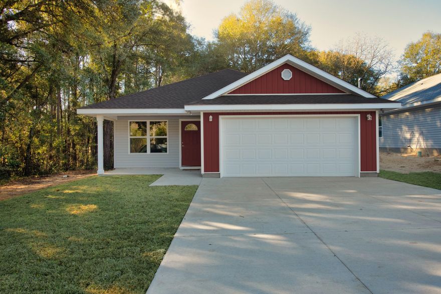 HUGE INCENTIVES, $5,000 seller incentive $3,000 preferred lender ! Both can be used anyway, to include price reduction, closing costs, point buy down etc. $1,500 bonus for refrigerator. Must be under contract by 6/30APPROX. COMPLETION DATE END OF AUG. NO HOA Fees!!This is a beautiful 3 bedroom, 2 bath home. It features an Open floor plan with a bright kitchen and plenty of lighting. Beautiful granite countertops with a sit-down bar area for great entertaining. Stunning, White, Easy close cabinets give you plenty of storage throughout the kitchen. Plus, the VERY large walk-in pantry gives you plenty of storage and organization for all of your kitchen supplies and food. New stainless-steel appliances include a flat-top range, dishwasher and built-in microwave.  Each bathroom we always install Custom Tile enclosures with
Vinyl Plank throughout the rest of the house. NO carpets!! Ceiling fans throughout the entire home. 

Master bedroom features a large bathroom, double sinks and TWO HUGE walk-in closets.   Laundry room with storage area inside house for complete comfort doing laundry during those hot summer months.

Large Covered front and back porches give you a relaxing place to sit drinking your morning coffee.

2 car garage with additional driveway parking for 4 large trucks or even your boat! This is an oversized, extra large driveway. 

Private Dead End Street with minimal traffic.

Publix, Walmart and plenty of other shopping centers within walking distance.

 