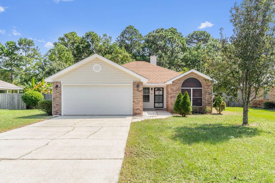 Live right by the brand new Publix and shopping center in East Navarre! Welcome home to this great starter home in West Mary Esther! Enjoy the updated kitchen and spacious living room with a fire place. Step out back to the big fenced in backyard with a good size shed for storage. This house resides 5 minutes from Hurlburt Field and 10 minutes from Navarre Beach! Schedule your showing today!