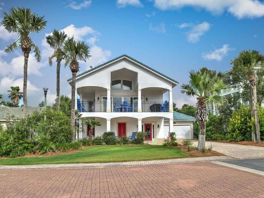This spectacular home is located in the Heart of Destin in the Gated Community of Destiny. The main living area is on the 2nd Floor and is open, light and airy, features a Cathedral Ceiling, and flows to a beautiful Wrap Around Lakeview Balcony. The home features Crown Molding, Angled Tile, Granite, Stainless Steel Appliances, two Brand New Air Conditioners, comes Fully Furnished, and the home has been meticulously maintained. The most beautiful beach in the world is just a five minute walk away and has Public Parking and Restrooms, a Waterfront Restaurant, a Kid's Playground, a Boardwalk with Gazebos, and all of the Water Sports you desire. Enjoy Destiny's Community Pool/Jacuzzi, Tennis Court, and Fitness Center, or create your own Entertainment/Pool Area in your Private Backyard!! This home can be converted very easily into a 5 Bedroom / 4.5 Bathroom Home to create an awesome 2nd Vacation Home or Vacation Rental Machine.  You could also cut a hole in the back of the Extended Garage and make a room for the pool with everything you could possibly need to enjoy your newly created paradise entertainment area in the backyard with a pool, jacuzzi, you name it. 
Please come take a look today!!!