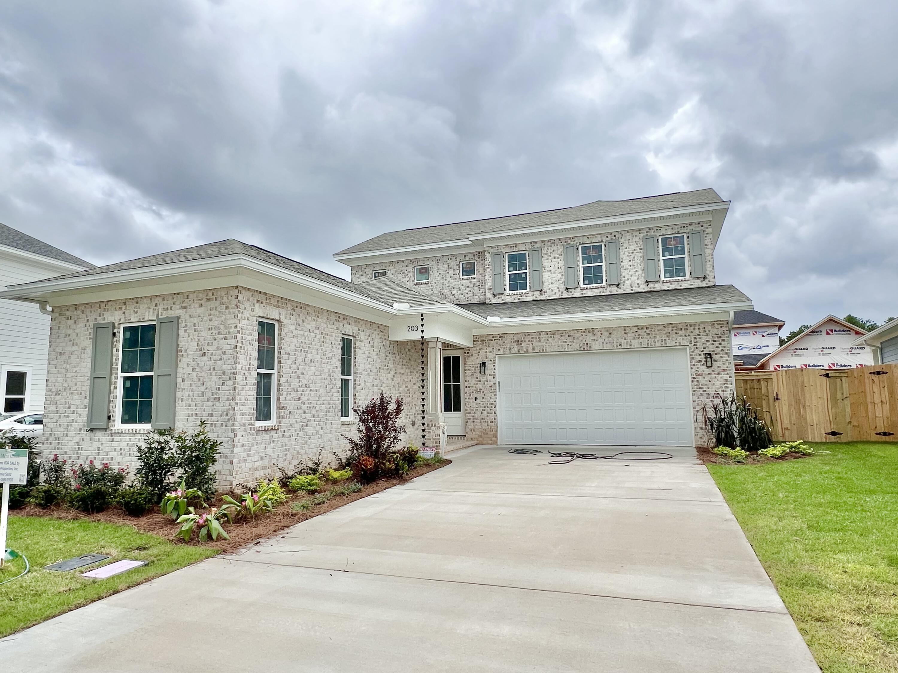 CONSTRUCTION TO BE COMPLETED BY AUGUST 2025! Seller is offering $20,000 anywhere money plus 1% of the purchase price toward total closing cost. Beautiful new home in Deer Moss Creek Ph 7! The Walnut floor plan offers 4 bedrooms and 3 full bathrooms. The main floor features the master bedroom, master bathroom, spacious living area, dining area, the kitchen with gorgeous quartz countertop, lots of cabinetry, walk-in butler's pantry and appliances including gas range, apron sink and refrigerator. There is also another full bathroom, 10' ceiling and LVP flooring runs throughout the home with tile in the wet areas. The second floor includes three additional bedrooms, laundry and a full bathroom. This home also has an attached two-car garage and a covered back porch. As part of the master-planned community of Deer Moss Creek, this home offers access to a wealth of amenities, including a community pool, clubhouse, basketball court, playground, gazebos, and scenic walking trails.
