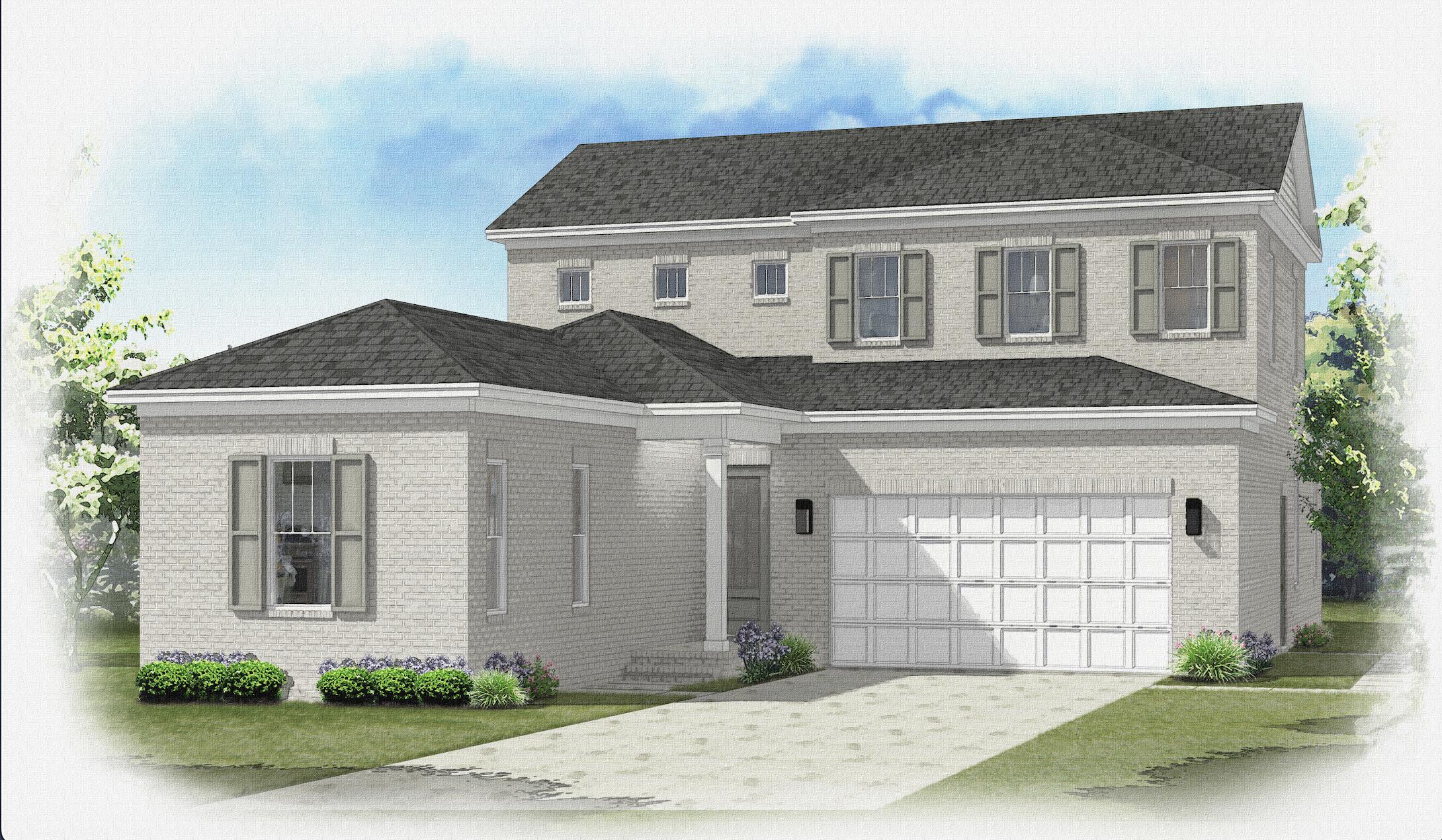 Beautiful new home in Deer Moss Creek Ph 7! The Walnut floor plan offers 4 bedrooms and 3 full bathrooms. The main floor features the master bedroom, master bathroom, spacious living area, dining area, the kitchen with gorgeous quartz countertop, lots of cabinetry, walk-in butler's pantry and appliances including gas range, apron sink and refrigerator. There is also another full bathroom, 10' ceiling and LVP flooring runs throughout the home with tile in the wet areas. The second floor includes three additional bedrooms, laundry and a full bathroom. This home also has an attached two-car garage and a covered back porch. Get in early to choose some interior selections!Seller is offering $20,000 anywhere money plus 1% of the purchase price toward total closing cost. As part of the master-planned community of Deer Moss Creek, this home offers access to a wealth of amenities, including a community pool, clubhouse, basketball court, playground, gazebos, and scenic walking trails.
Estimated completion August 2025.