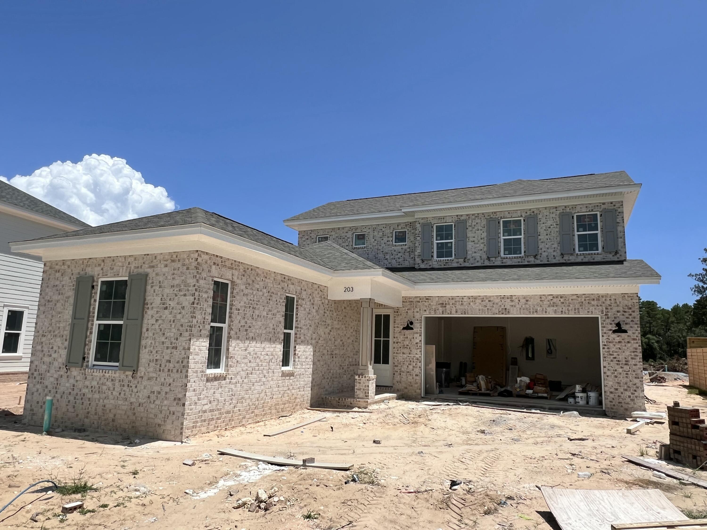 CONSTRUCTION TO BE COMPLETED BY AUGUST 2025! Seller is offering $20,000 anywhere money plus 1% of the purchase price toward total closing cost. Beautiful new home in Deer Moss Creek Ph 7! The Walnut floor plan offers 4 bedrooms and 3 full bathrooms. The main floor features the master bedroom, master bathroom, spacious living area, dining area, the kitchen with gorgeous quartz countertop, lots of cabinetry, walk-in butler's pantry and appliances including gas range, apron sink and refrigerator. There is also another full bathroom, 10' ceiling and LVP flooring runs throughout the home with tile in the wet areas. The second floor includes three additional bedrooms, laundry and a full bathroom. This home also has an attached two-car garage and a covered back porch. As part of the master-planned community of Deer Moss Creek, this home offers access to a wealth of amenities, including a community pool, clubhouse, basketball court, playground, gazebos, and scenic walking trails.