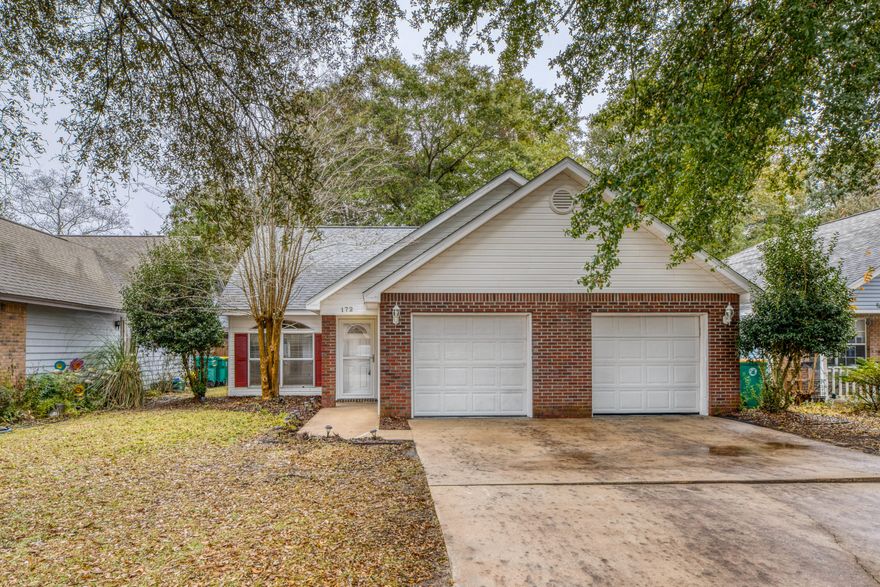 Location, Location, Location!Located in Bluewater Bay, this turn-key three bedroom two and a half bathroom home with a two car garage is positioned in a quiet (one way in and out) neighborhood just ten minutes from Eglin and ten minutes or less from the white beaches of Destin.As you enter the home you will instantly notice the freshly painted walls, doors and trim throughout. A shine from the fresh laminate (great for children and pets) wood-like flooring will catch your eye. As you make your way into the kitchen you will notice a nice tile floor, granite counters and stainless appliances. There is great pantry and cabinet space throughout the kitchen. A nice breakfast bar allows you to view the peaceful backyard or still keep an eye on your favorite show playing in the living room.