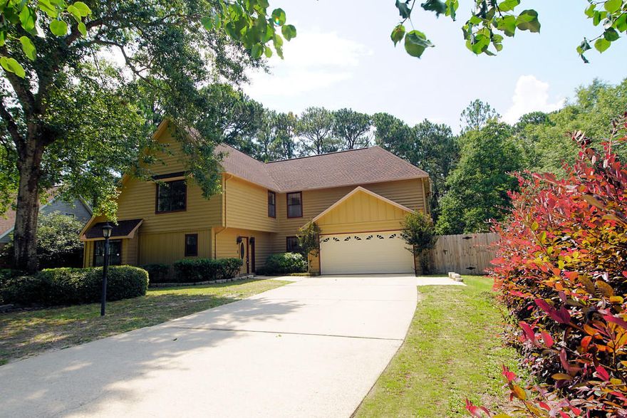 Take a look at this 4 bedroom 2.5 bath Traditional home in the heart of Bluewater Bay subdivision.This home is move in ready with a lot to offer.Roof (2015) Newer kitchen features granite,maple cabinets,stainless appliances.Floor includes a large great room with laminate flooring,formal dining room,den. upstairs you will find 4 bedrooms with rooms have access to the second story deck.New paint and carpeting thru-out.Notice the large fenced back yard with a outdoor Pergola over stamped concrete patio & huge deck & outdoor bar.Note this home is a true 4 bedroom(tax records show home as 3 bedrooms )Take advantage of all the amenities Bluewater Bay has to offer.golf,tennis,pools,full service marina.A+ schools with 1-6 grades.Close commute to Eglin Afb.Close to Destin Beach