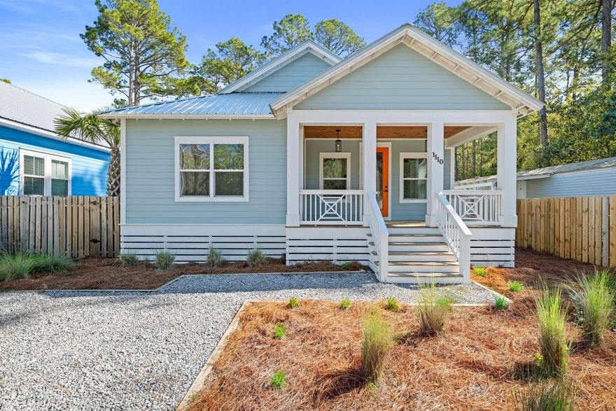 No HOA! Experience investment and relaxing coastal living in this brand-new beach home! Perfectly positioned near Choctawhatchee Bay and the pristine white sands of the Emerald Coast. Just moments from boating access at Cessna Landing and minutes from the Gulf, this New Built, offers an exceptional balance of luxury, lifestyle, and location.The interior is thoughtfully curated with vaulted ceilings, exposed wood beams, and an open-concept design that seamlessly connects the living, dining, and kitchen spaces. The chef-inspired kitchen features quartz countertops and soft-close cabinetry, while the living room invites relaxation with a warm fireplace and inviting coastal ambiance.