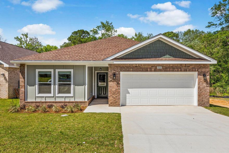 New Construction HOME by a local builder with an estimated completion date of mid- February. This 4 Bedroom 2 Bath home lives large, with 9-foot ceilings throughout. In the Master Bedroom you will find the trayed ceiling adding to the height of the room. The Master Bath features tiled floors, a double vanity, tiled shower with a glass door and a generously sized walk-in closet. Ceiling fans are located in the Living Room, Master Bedroom and the additional 3 bedrooms. The kitchen offers granite counters, shaker style cabinets with soft close doors and drawers, a large corner pantry, and 4pc stainless-steel appliance package (stove, refrigerator, dishwasher and microwave).
