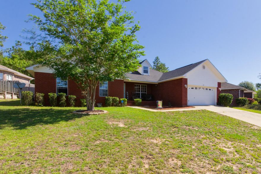 Welcome home! Feel the warm embrace of the Fox Valley community where neighbors meet and families relax and play. It's an impressive neighborhood where trees line the streets and you'll find a remarkable central park where neighbors gather and children enjoy a fanciful playground. This impressive all brick home with exceptional design offers many sought after features. The split floor plan offers privacy for you and your guests. The master bedroom conveys the builder's details with high tray ceiling, ensuite, garden tub, separate shower, and two separate walk-in closets. You will find generous space with 4 bedrooms, large eat-in kitchen, expansive laundry room, formal dining area, living room with gas fire place, and fenced backyard. Come experience this amazing home!