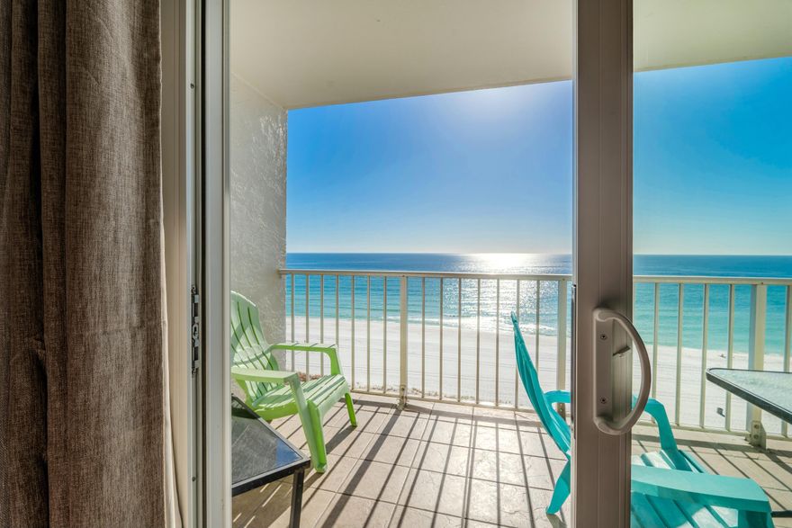 NEW MARKET PRICE $304,499! Gulf-front 10th-floor condo at The Summit in Panama City Beach. This 1-Bedroom, Two-Full-Bath beachfront unit features panoramic Gulf views, direct deeded beach access, and a private balcony overlooking the white-sand shoreline.The Summit is a Gulf-front resort community offering two beachfront pools (one heated seasonally), two kiddie pools, indoor and outdoor hot tubs, sauna, fitness center, shuffleboard, and lighted tennis and pickleball courts. On-site conveniences include a Tiki Bar & Grill, ice cream shop, and a full-service convenience store. Open parking available.Prime location near St. Andrews State Park, marinas, restaurants, shopping, and popular Panama City Beach attractions. Strong potential for short-term vacation rental income or personal use All information is deemed reliable but not guaranteed; buyers are advised to verify if important.
