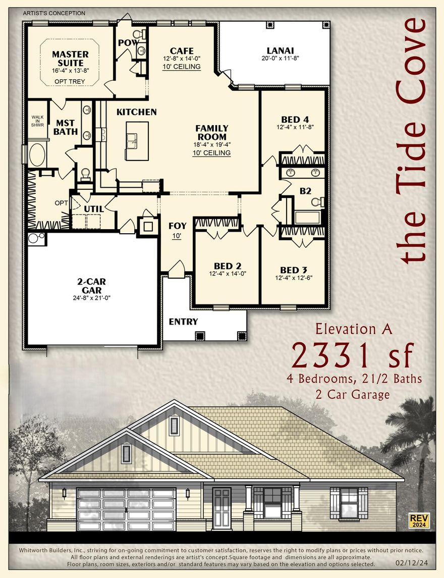 Builder Incentive $20K Your Way & the choice of REFRIGERATOR or BLINDS (certain restrictions apply). Pre-Sale Opportunity! Pick your plan, pick your lot, pick your colors! 3 Floor Plans, 5 Lots

Available Plans feature 2x6 Exterior Construction *3-Car Garage (per plan) *Split Bedrooms *Open Plan * Click-n-Lock Wood Laminate Floor *Tile Bath Floors *Granite counters *Kitchen Island & Stainless Steel Appliances *Soft-Close Cabinets *Main Bath w/Zero-Entry All-Tile Walk-in Shower w/2 Shower Heads, Tile Floor, Soaking Tub, Double Vanity & Large Walk-in Closet *Ceiling Fans in All Bedrooms, Main Living Area, Rear Covered Lanai

Additional $2,500 non-refundable fee required for these premium lots.